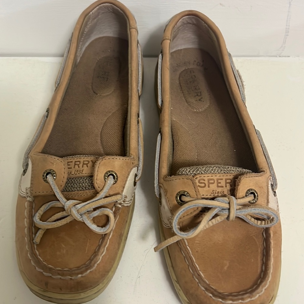 Sperry Boat Shoes Loafers- Women | Color: Tan | Size 6.5w